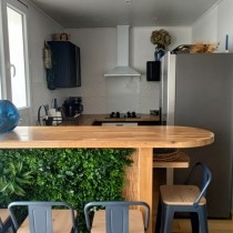 GRH4-Sète vue bar vers cuisine ouverte