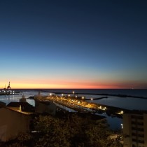 Vue port GRH4-Sète lever du jour