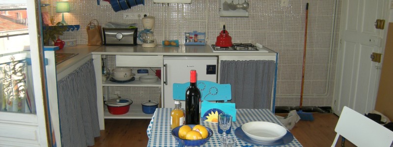 quartier haut T2 cuisine repas